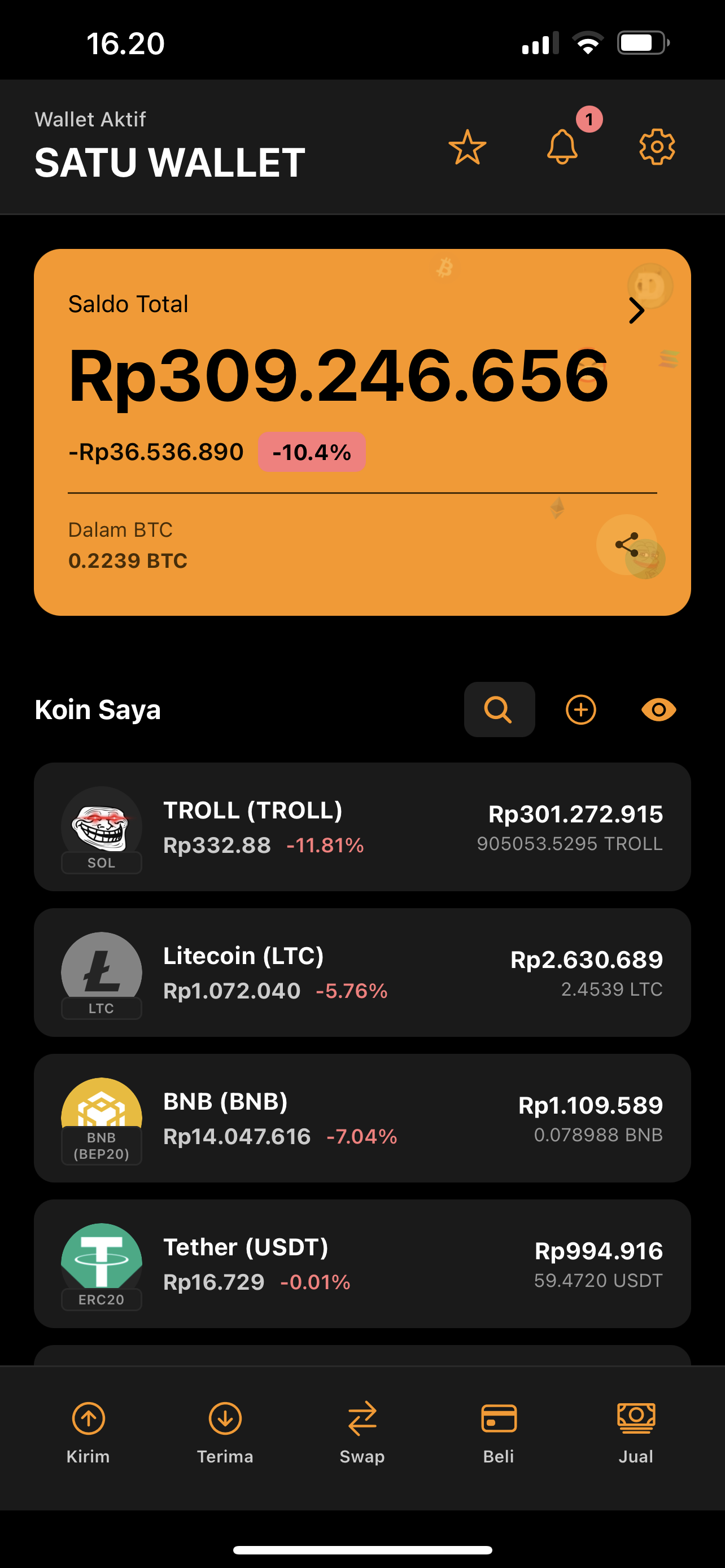 Satu Wallet App